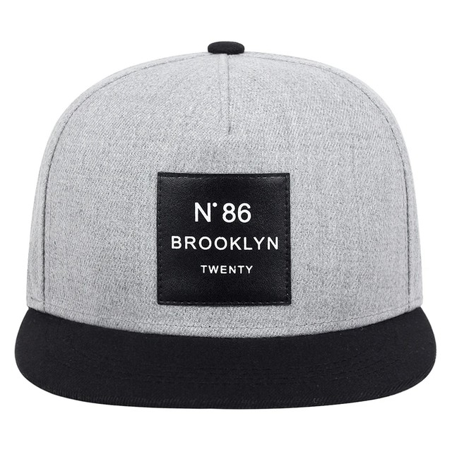 Men Women BROOKLYN Baseball cotton adjustable Snapback Hat Leather label N86 Hip Hop Caps Sun Hat Unisex Trucker Hats_voghion.com