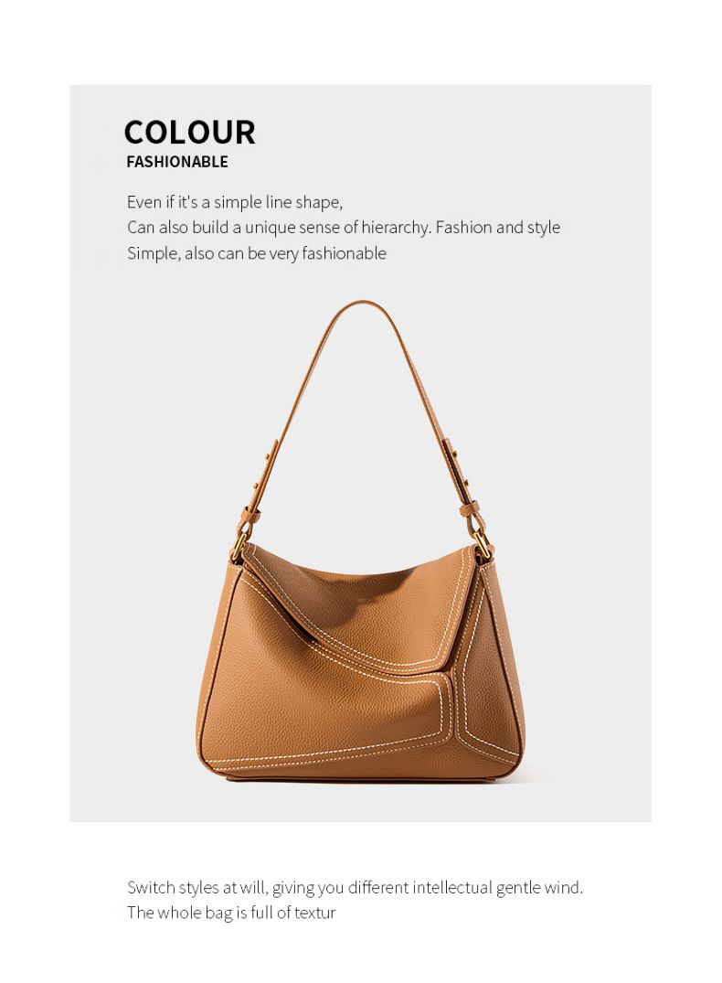Borse da donna, borsa a tracolla singola, borsa geometrica da donna, borsa a cuscino in vera pelle, borsa a tracolla in pelle di mucca, borsa da pendolare_voghion.com