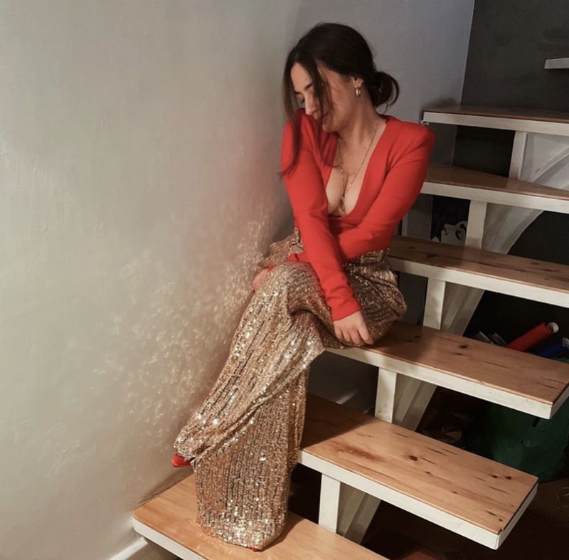 Abbigliamento da donna primavera e autunno pantaloni con paillettes nuovo stile pantaloni casual da donna A8SHE8343_voghion.com