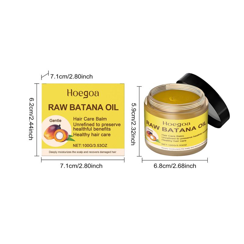 Hoegoa Batana Crema Essenziale Detergente per Massaggio al Cuoio Capelluto Secco e Nutriente per Capelli_voghion.com
