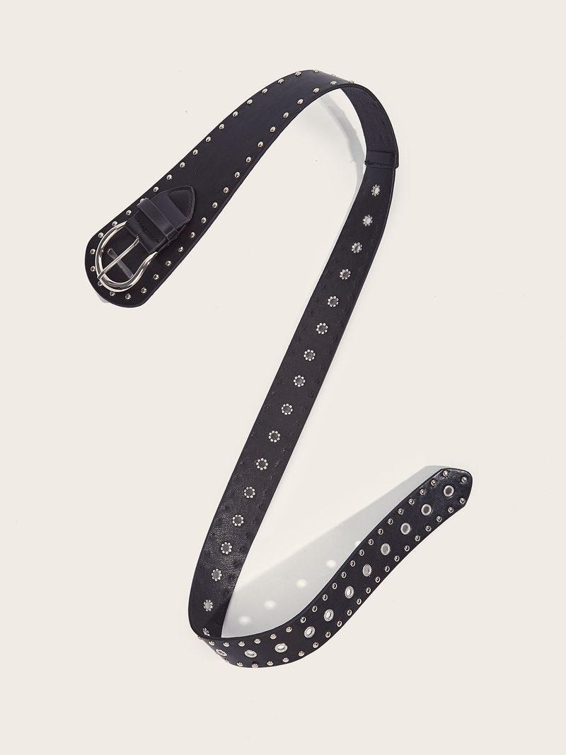 Punk Willow Nail Personalisierte Dekoration Stil Vielseitige Schnalle Hosen Gürtel Trend_voghion.com