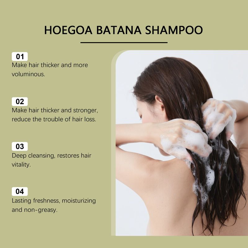 HOEGOA Rosmarino Deterge il Cuoio Capelluto, Rafforza e Idrata i Capelli in Modo Naturale Shampoo Liscio e Sofficissimo Rinfrescante_voghion.com