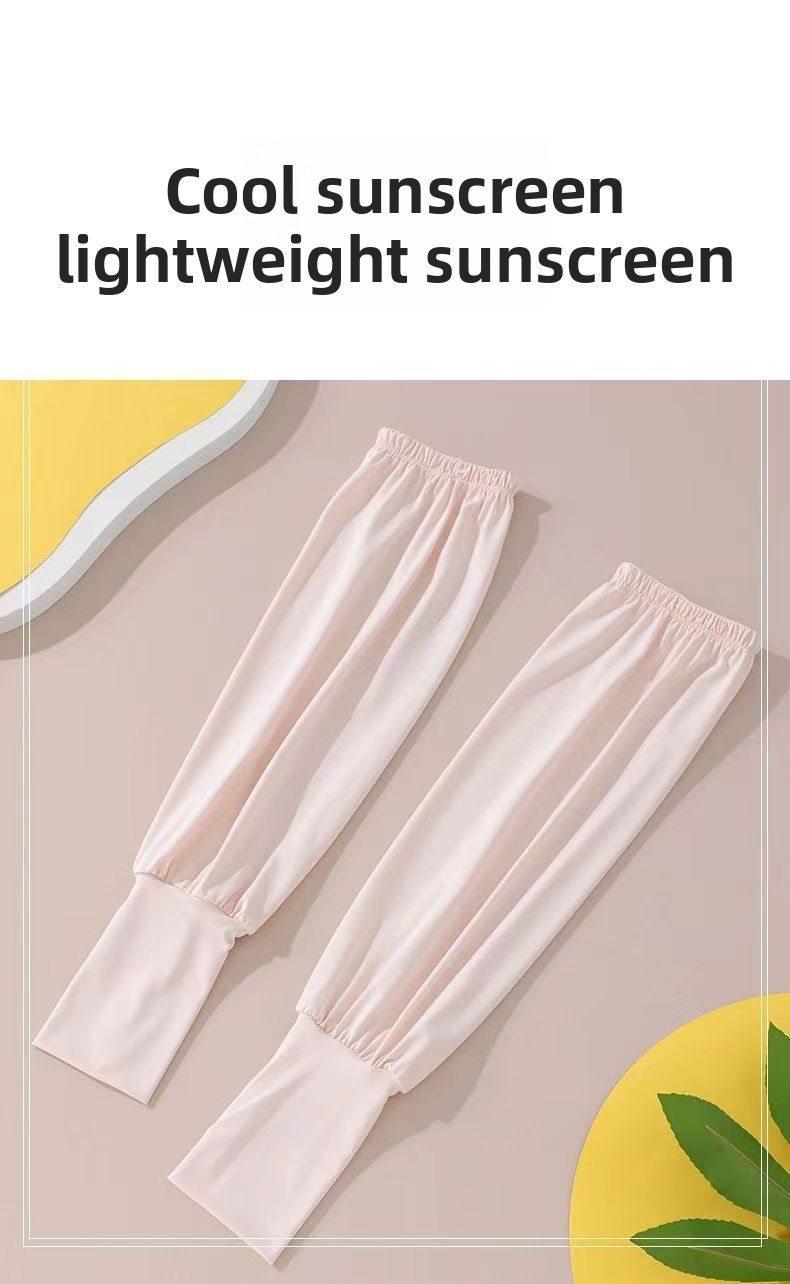 Maniche in seta ghiacciata per donna, estive, nuove, per viaggi all'aperto, ciclismo, sport, protezione solare UV, leggere, ad asciugatura rapida, semplici_voghion.com