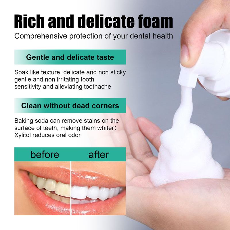 EELHOE Mousse Deep Cleansing Tooth Dirt Gingival Fresh Breath Oral Care Toothpaste_voghion.com