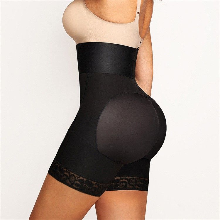 Women's Intimates Large Size Body Shaping Pants Postpartum Abdomen Lifting Hip Abdomen Pants Button High Elastic Shaping Pants_voghion.com