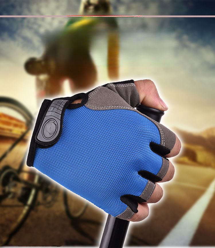 Cycling Half Finger M Spring Summer Non-Slip Fishing Outdoor Mesh Thin Breathable Fingerless Fitness Sports Gloves_voghion.com