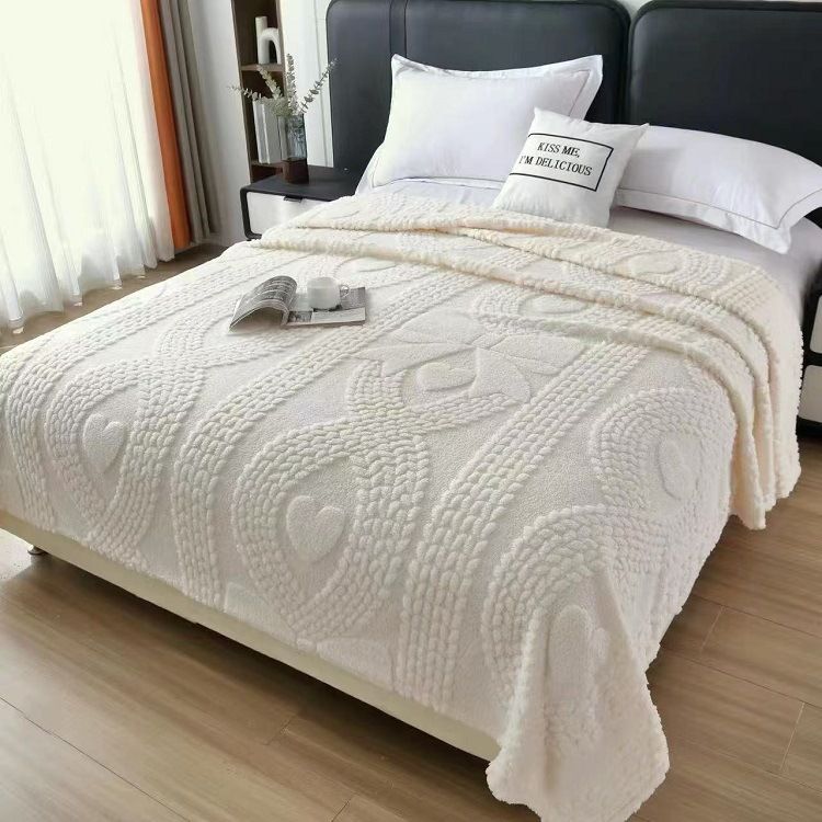 Tuff Fleecedecke, einfarbig, multifunktional, für Sofa, Klimaanlage, Bettdecke_voghion.com
