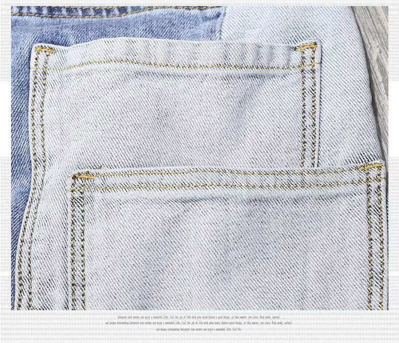 Herenkleding Lente en Zomer Nieuwe Halfbroeken Mode Heren Gewassen Gescheurde Gaten Patches Verf Slim Fit Splicing Denim Shorts Heren_voghion.com