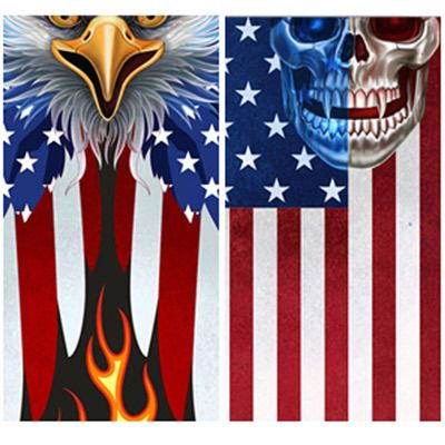 LazyZoom Digital Print Starry Sky Halloween Magic Headscarf Triangle Scarf American National Day Outdoor Cycling Mask_voghion.com