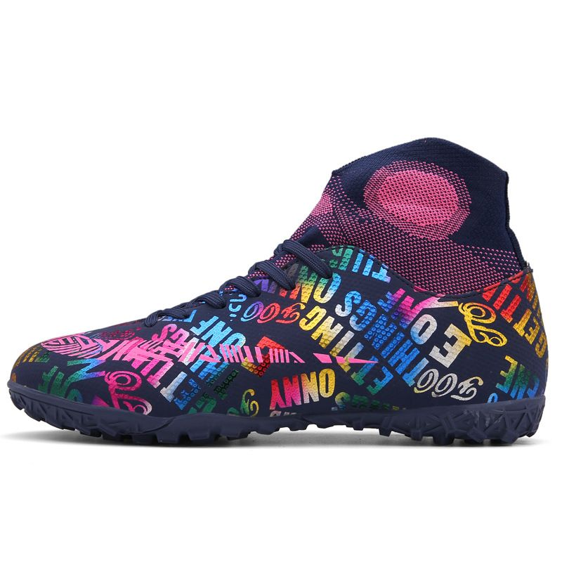New Men's High-Top Students AG Studs Training For Children Artificial Turf Soccer Shoes_voghion.com