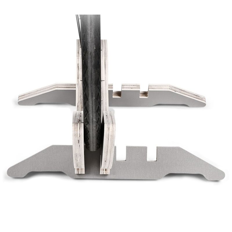 Bicycle parking rack, convenient placement for road bikes, wooden support frame, mountain bike indoor display rack_voghion.com
