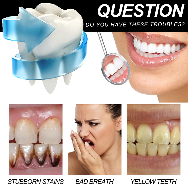Pasta de dientes OUHOE Blanqueamiento de manchas de dientes, manchas de dientes amarillas, eliminación de olores bucales, chicle de coche_voghion.com