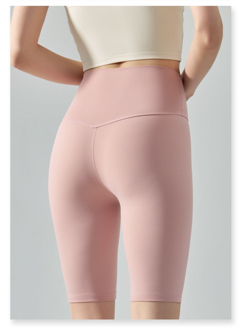 Damenbekleidung Freie Größe Coole Shorts Enge, hochelastische Sport-Radhose Europäische und amerikanische Fitness-Yoga-Shorts_voghion.com