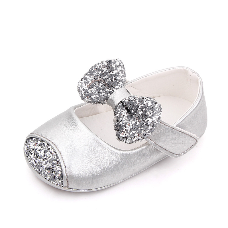Madre y niños Primavera y otoño Zapatos para niñas de 0 a 1 año Zapatos antideslizantes para bebés Boca baja Princesa Zapatos de cuero pequeños Zapatos para niños al por mayor 2554_voghion.com
