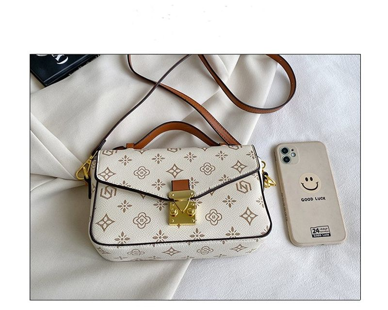 Modetryckt 2023 Nytt mode koreansk stil Enkelaxel Crossbody Handhållen liten fyrkantig väska för kvinnor_voghion.com