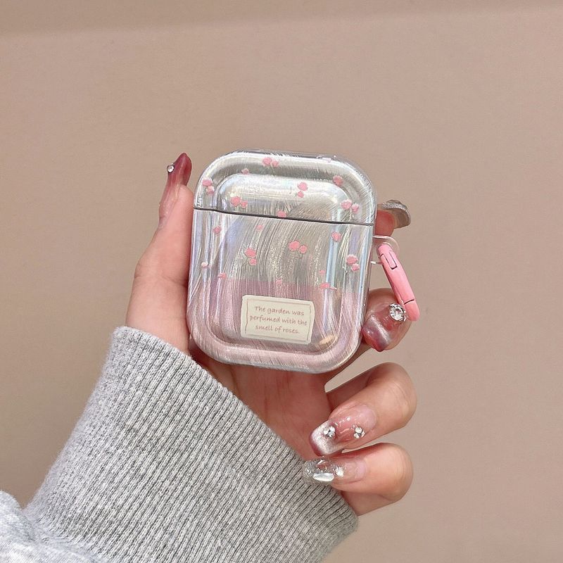Feather yarn small floral applicable AirPods 3 protective shell 1/2/3 generation wireless Bluetooth headset case pro2 soft case_voghion.com