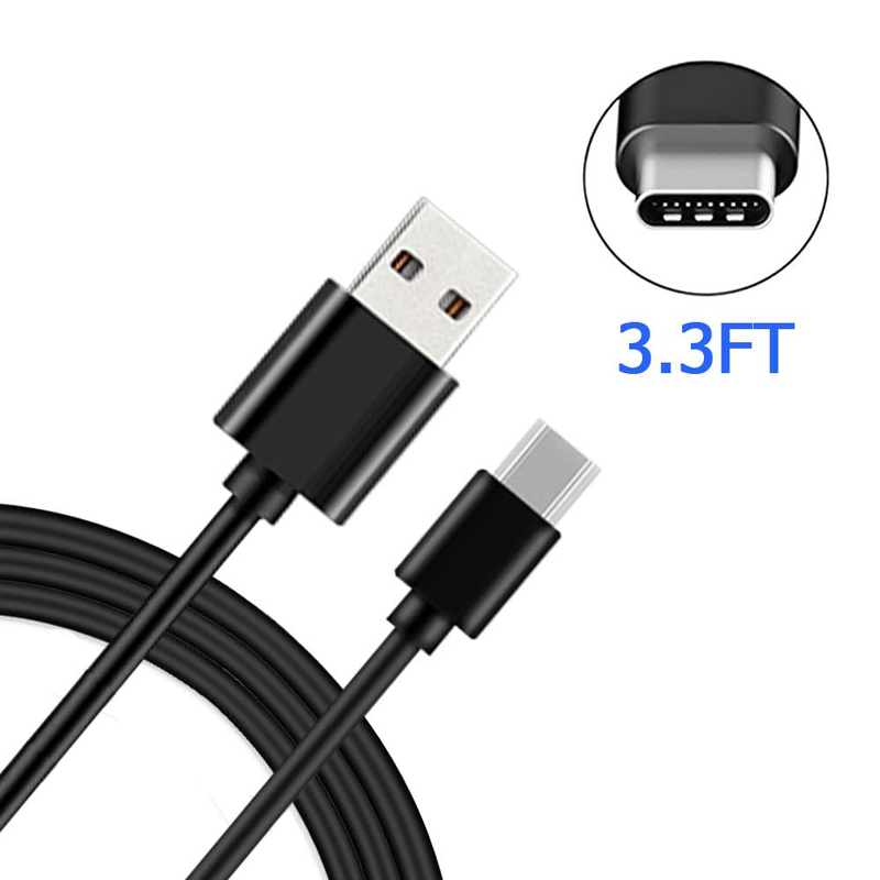 Câble de chargeur rapide USB-C vers USB-A de 6 pieds (environ 1,8 mètres), adapté pour iPad Pro, Galaxy, Book Air, Nintendo_voghion.com