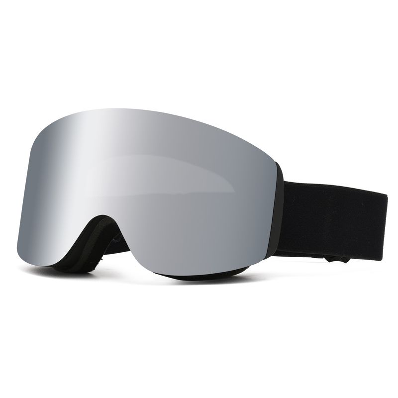 Magnetic Double Layer Anti-Fog Cylindrical Ski Glasses Equipment Snow Protective Goggles_voghion.com