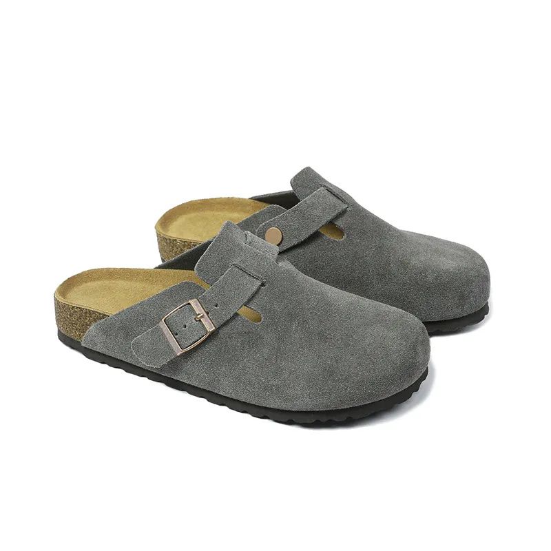 Kostenloser Versand Boston Burkenstoc Clogs Designer Hausschuhe Männer Frauen Schwarz Braun Rosa Sude Leder Herren Mode Dias_voghion.com