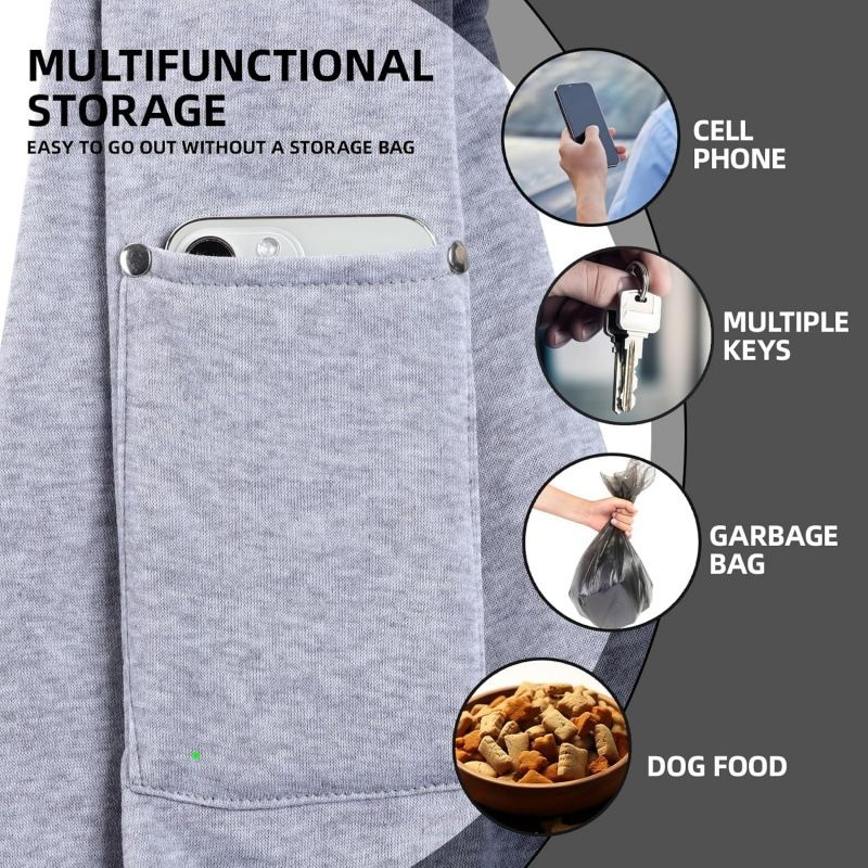 Cross-border Crossbody Strap Wallet Hands-Free Dog Harness For Carrying Small Dogs And Cats_voghion.com