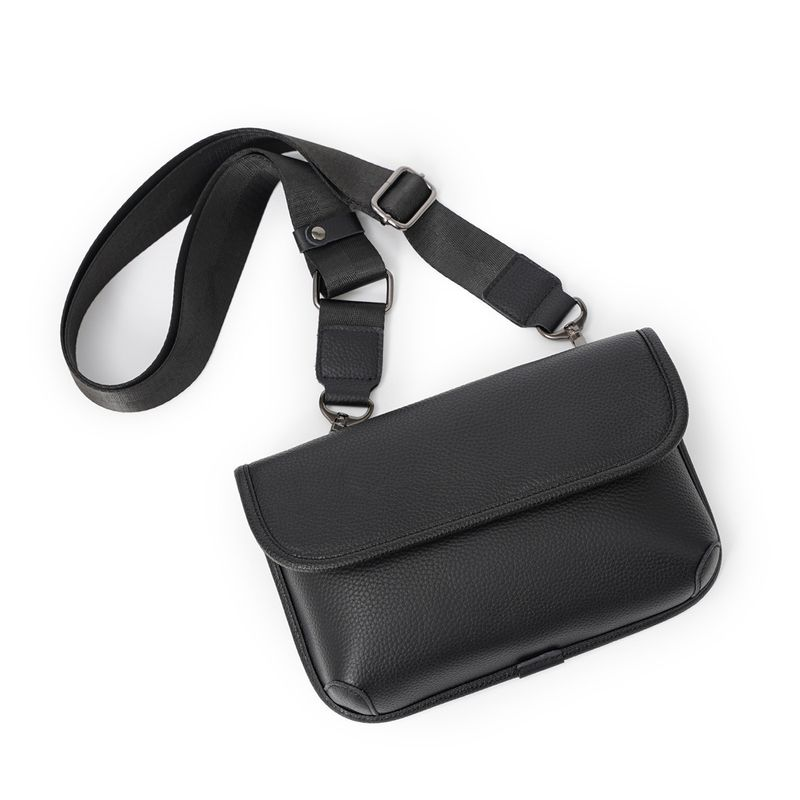 echtem Leder, coole Herrentasche, trendige One-Shoulder-Tigerkopftasche, Umhängetasche aus Rindsleder_voghion.com