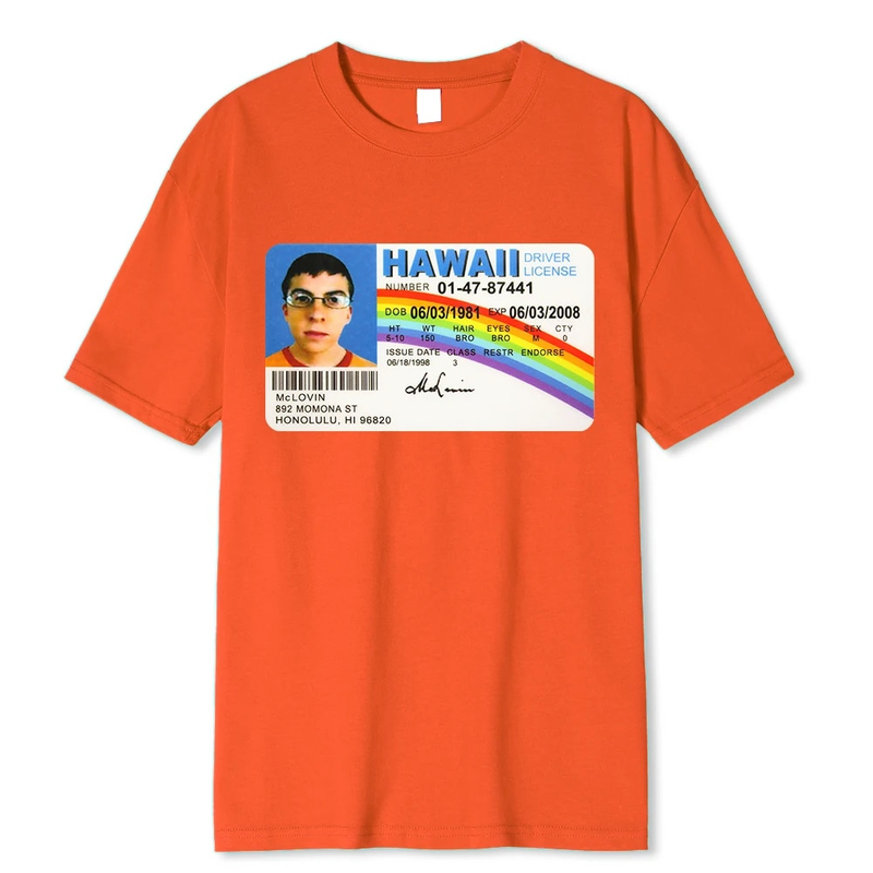Homme t Shirt Sommer Männer Mclovin Id Karte Superbad Geek Herren Baumwolle Unisex t-Shirt Teenager Kühle Weiche Kleidung_voghion.com