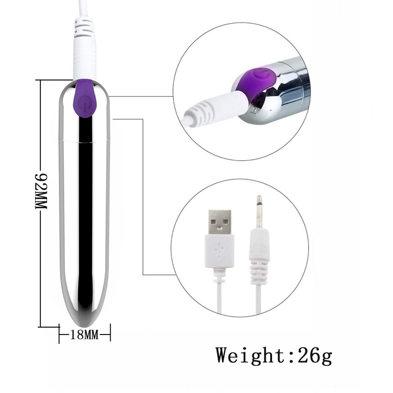 USB-Aufladung Springendes Ei Kabellos Starker Schock Mini Bullet Head Masturbationsmassage für Frauen Vibrationsspaßzubehör_voghion.com