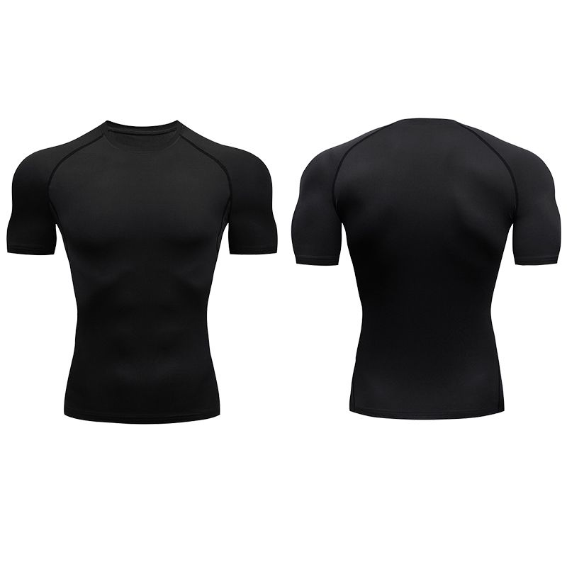 Männer Lauf Kompression T-shirt Kurzarm Sport Tees Gym Fitness Sweatshirt Männlichen Jogging Trainingsanzug Homme Athletisch Shirt Tops_voghion.com