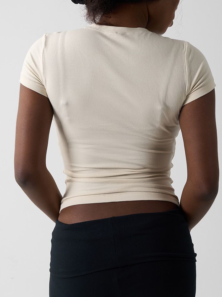 Abbigliamento da donna, ad asciugatura rapida, per yoga, a maniche corte, casual, in cotone, coordinato, top fitness, copricostume da esterno, collant_voghion.com