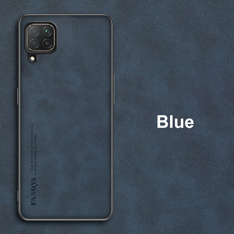 For Huawei P40 Lite Luxury PU Leather Case For Huawei Nova 7i Back Cover Business Silicone Shockproof Protection Phone C_voghion.com