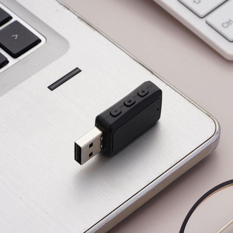 5.3 Automontéiert Bluetooth MP3 Empfänger Handfräi Call Audio Adapter Auto FM Sender_voghion.com