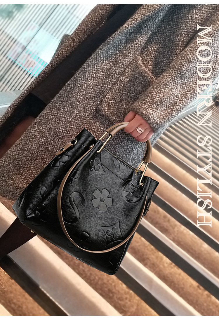Fashion And Atmosphere 2023 Ny Cross Body Bucket Bag med stor kapacitet Dam One_voghion.com