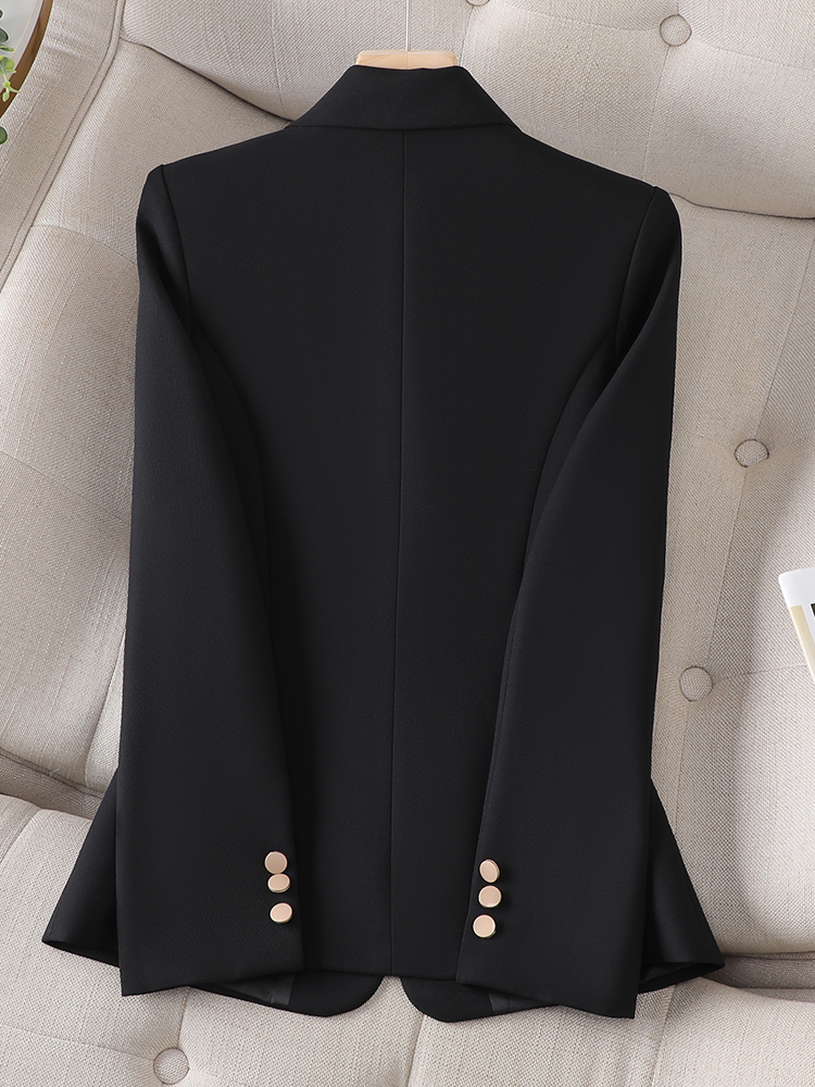 Yitimuceng långärmade blazers för kvinnor 2023 Nytt mode hösten solid slimmad formell jacka för chic vintage enkelknapp_voghion.com