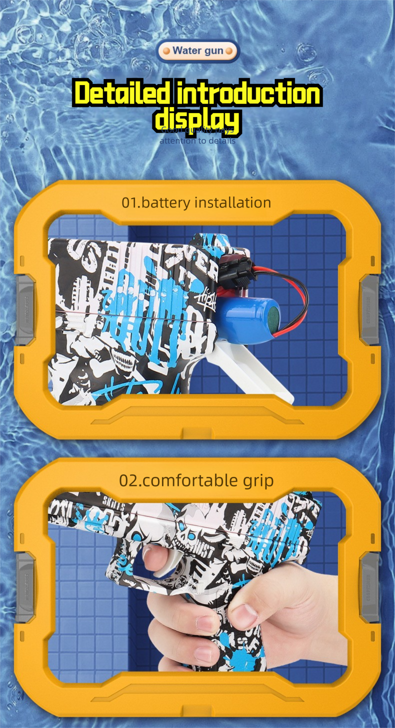 Electric Glock Children's Toy Large Capacity Repeating Water Gun Beach Summer_voghion.com