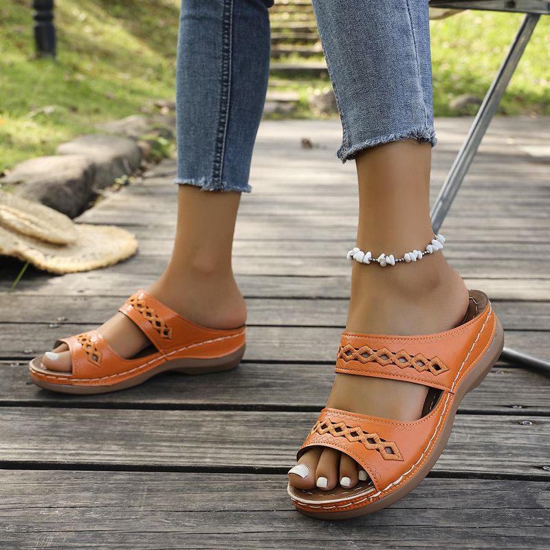Damenschuhe Große Größe Flip-Flops Damen Flache Sandalen Damen_voghion.com