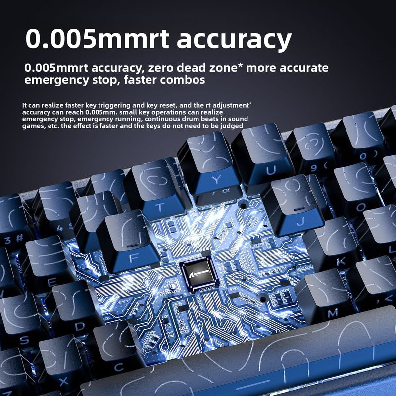 Tastiera meccanica CNC con asse magnetico in alluminio ATTACK SHARK X68MAX, tastiera da gioco 8K con luce RGB_voghion.com