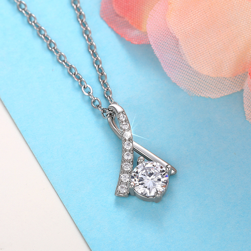 Collana con ciondolo a spina di pesce con ventaglio coreano alla moda di Cao Shi e collare per il benessere delle piccole fate_voghion.com