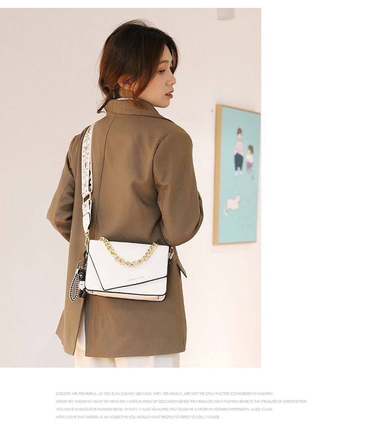 Borsa a tracolla regalo per le feste per ragazze piccola borsa quadrata borsa a tracolla con catena borsa da donna borsa da braccio alla moda_voghion.com