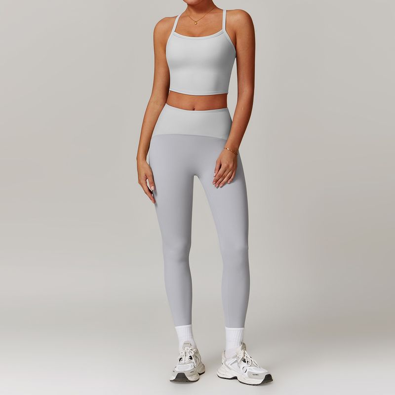 LazyZoom No Returns Or Exchanges Long Sleeve Yoga Set Slimming High Waist Sports For Women Outdoor Running Fitness Wear 8889_voghion.com