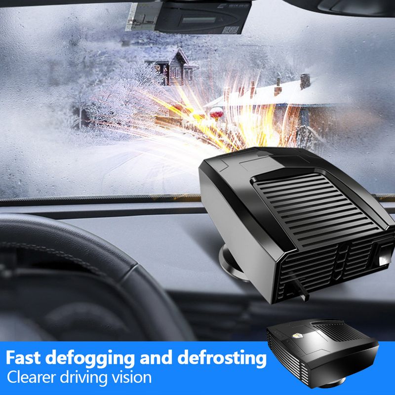 Chauffage et dégivreur de pare-brise 2 en 1 12 V pour toutes les voitures_voghion.com