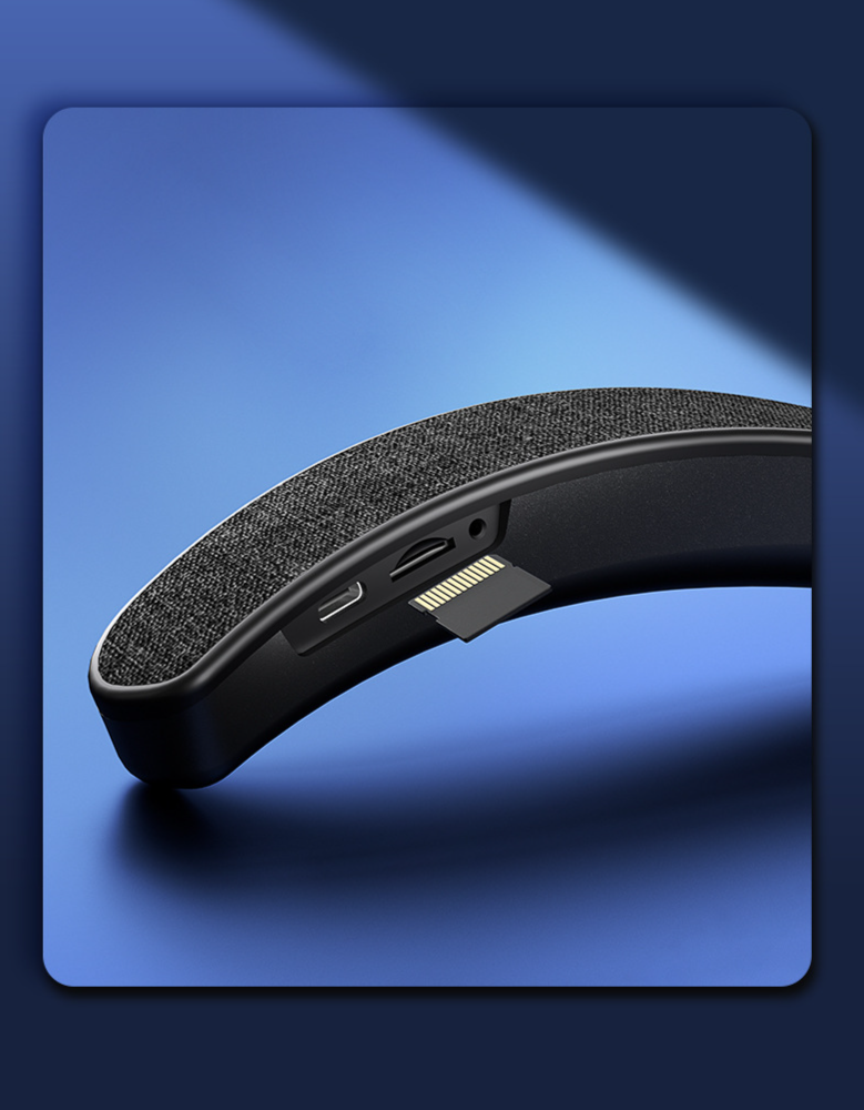 New Neck-Hanging Wireless Bluetooth Fabric Subwoofer Stereo Open Audio Gaming Speaker_voghion.com