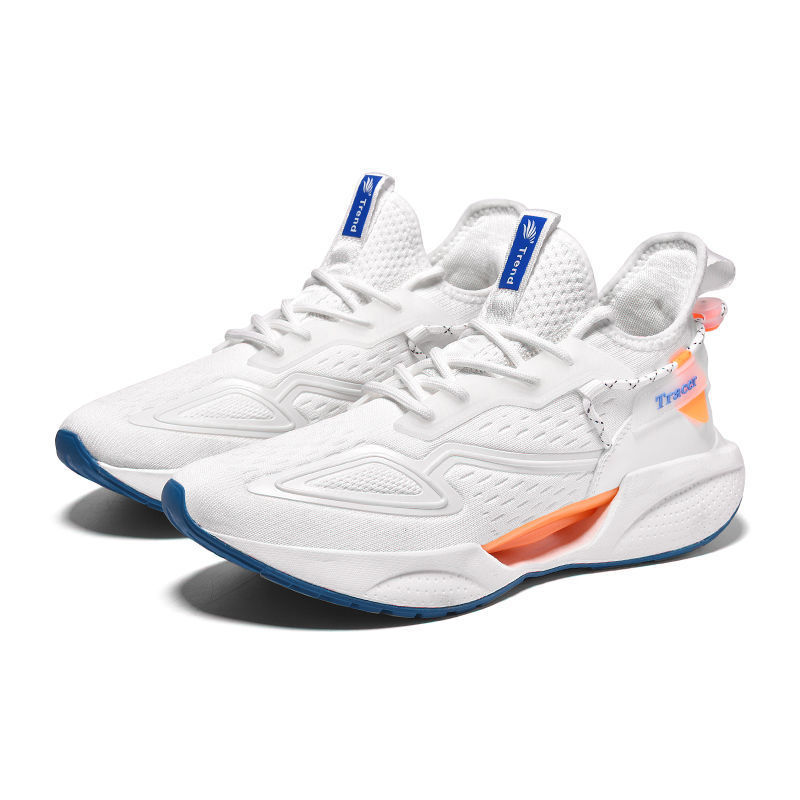 Grouss 2024 Fréijoer an Hierscht Nei Flying Weave Lafschong mat Hohlen Ënnen an der Front Schnürsenkel Trendy Casual Schong fir Männer_voghion.com