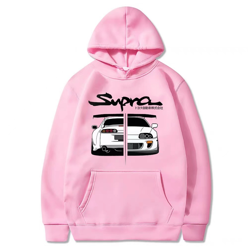 2023 New Cartoon Head Text D Cartoon Car Print Felpa con cappuccio High Street Fashion Brand Felpe da uomo e da donna_voghion.com