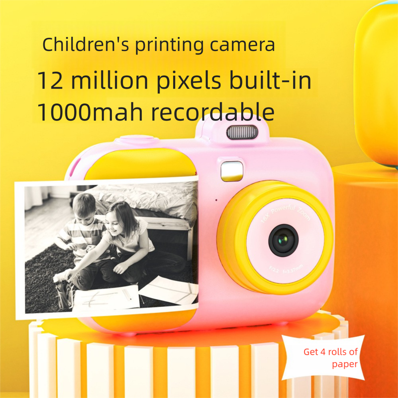 Cámara digital inteligente Polaroid HD con impresión de belleza, juguete para niños_voghion.com