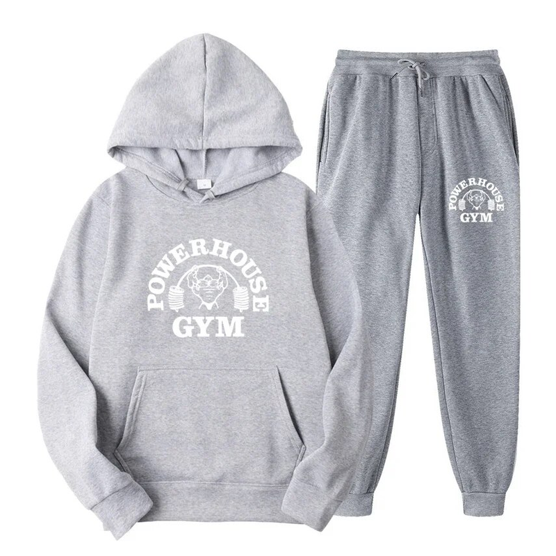 Marka modowa męska dresy jesienne nowe męskie bluzy + spodnie dresowe dwuczęściowy garnitur z kapturem zestawy casualowe ubrania męskie_voghion.com