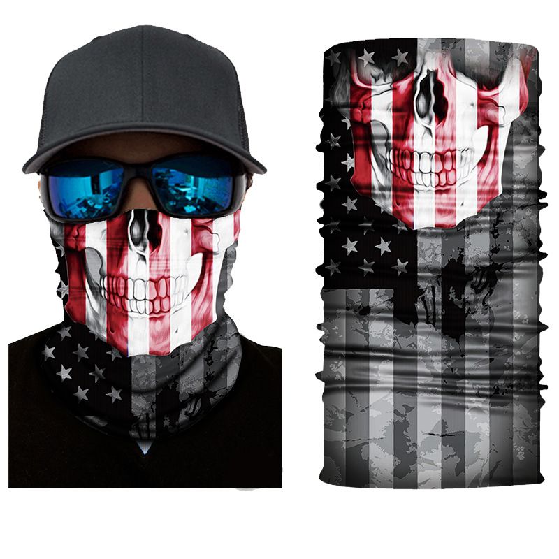 LazyZoom Xunhui Funny Pattern Series Multifunctional Magic Headscarf Windproof Sunscreen Outdoor Cycling Seamless Mask_voghion.com