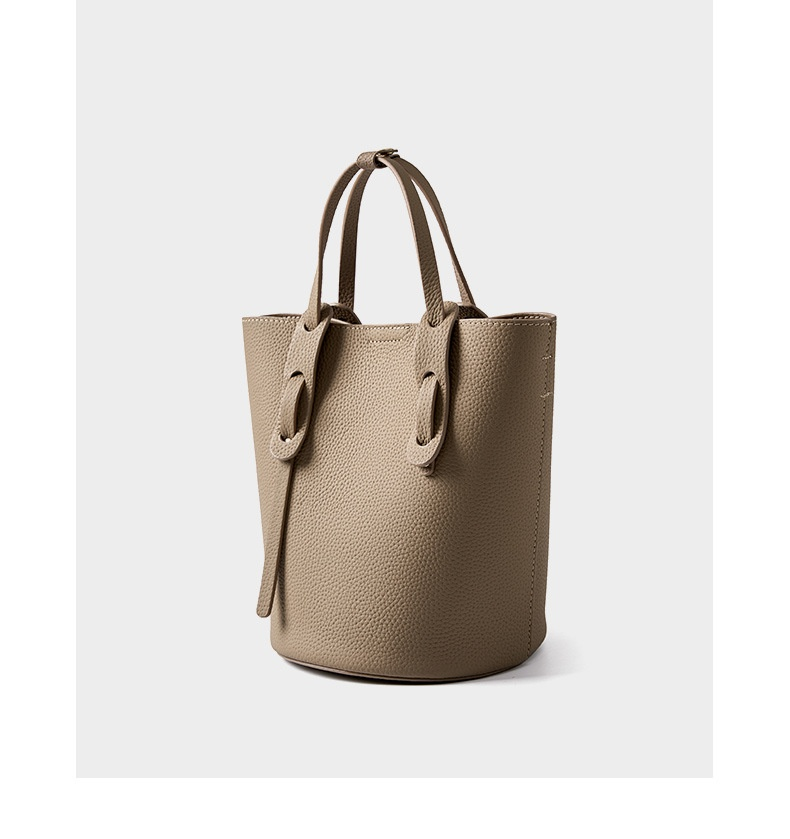 Nuova borsa a secchiello portatile alla moda in morbida pelle bovina con borsa a tracolla singola a spalla di alta qualità Borsa minimalista in pelle bovina con strato superiore per le donne_voghion.com