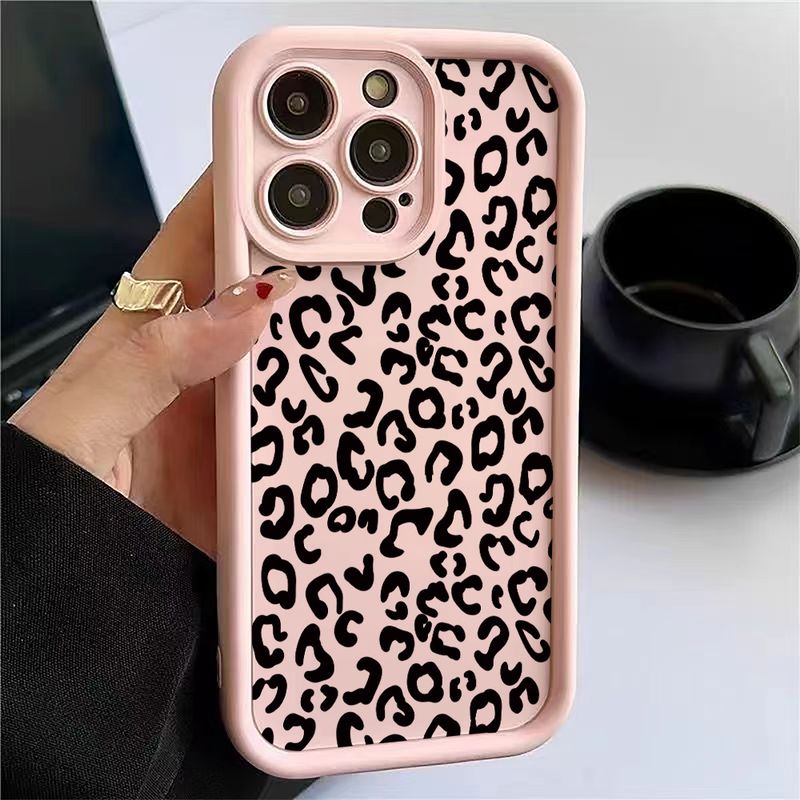 For Redmi 14C Case Black Leopard Print Phone Case For Xiaomi Redmi 13 12 13C 12C Redmi Note 14 13 12 11 Pro Plus 12S 11 10 Cover_voghion.com