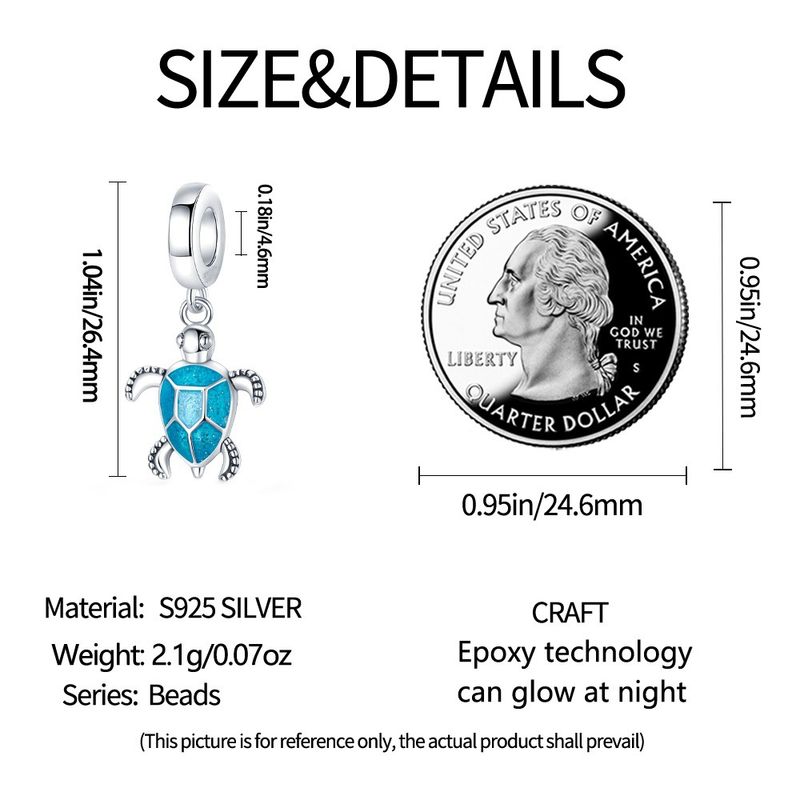 Women's Jewelry Luminous Ocean Style Shell Crab Dolphin Starfish Turtle Pendant Silver Plated DIY Jewelry Accessories Beads_voghion.com