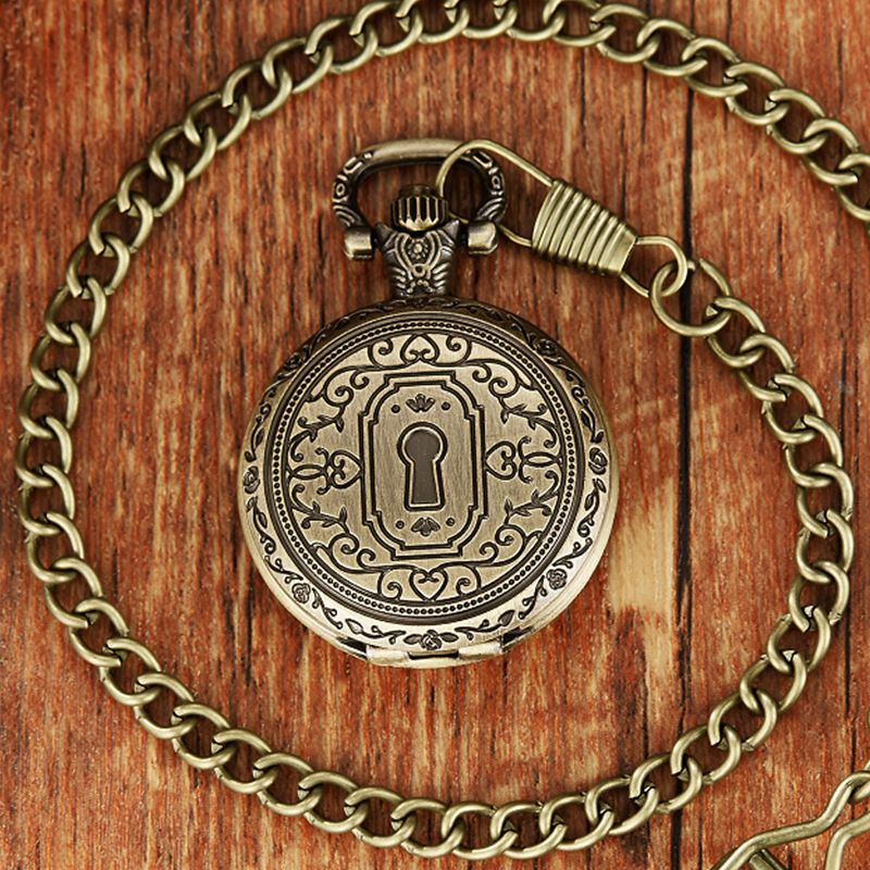 Nuovo stile personalità classico flip cover unisex quarzo grande orologio da tasca pendente_voghion.com